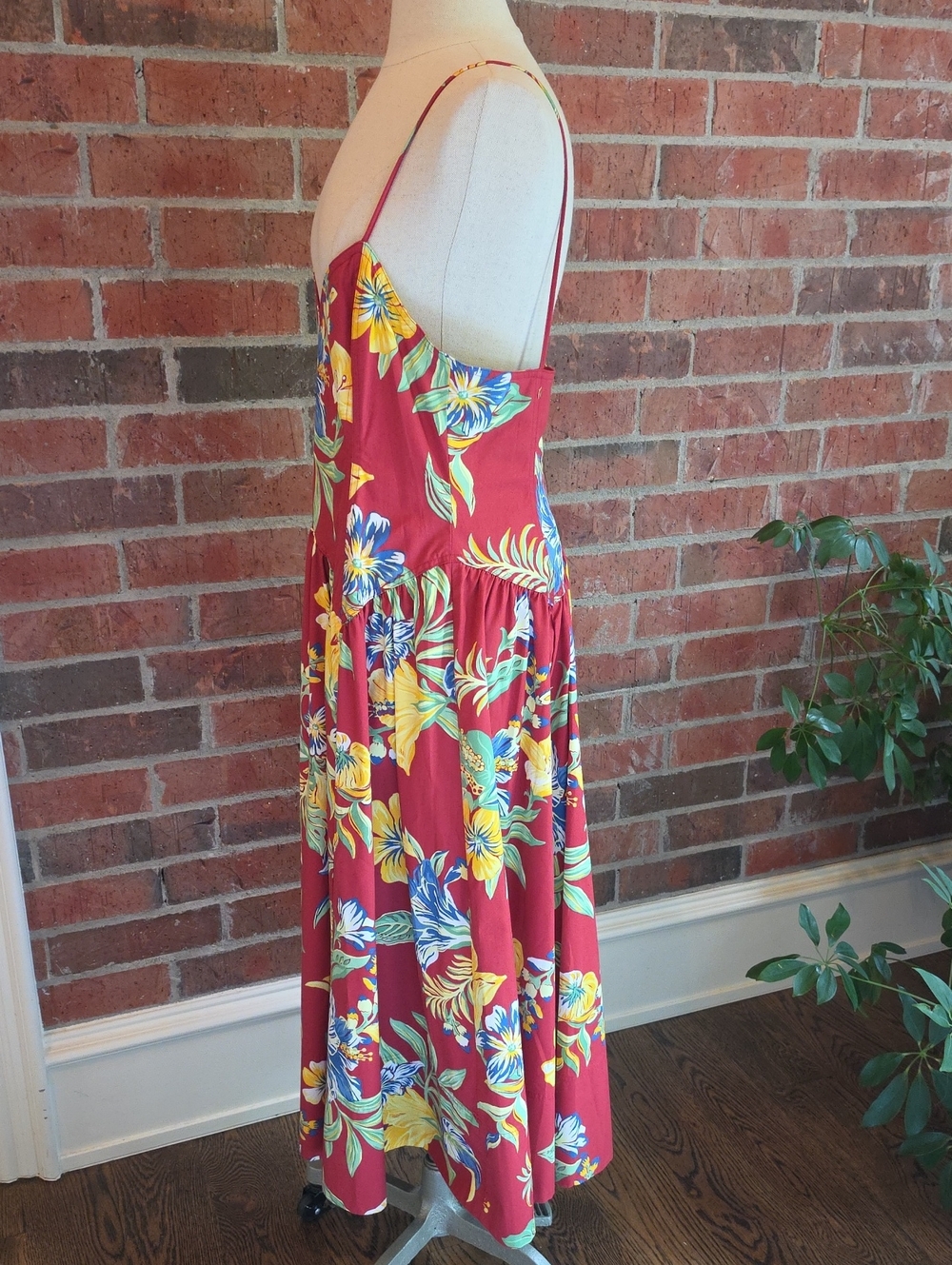 NWTPolo Ralph Lauren Tropical Floral Sundress Spaghetti Strap Fitted BodiceSz 8 - Picture 3 of 12